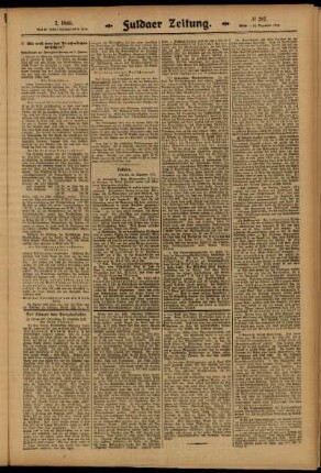 Zweite Ausgabe vom Mittwoch, den 24. Dezember 1913.