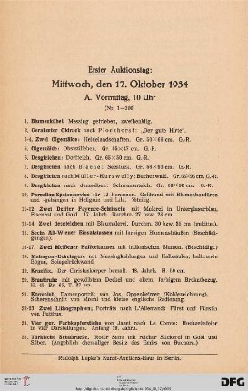 Mittwoch, den 17. Oktober 1934 (Nr. 1-518)