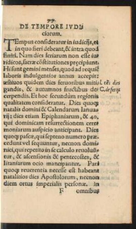 De Tempore Iudiciorum.