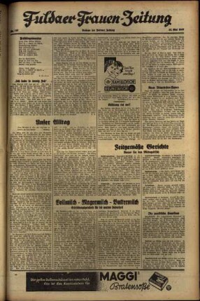 Zweite Ausgabe vom Dienstag, den 25. Mai 1937.