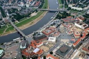 Dresden : Augustusbrücke, Carolabrücke, Frauenkirche