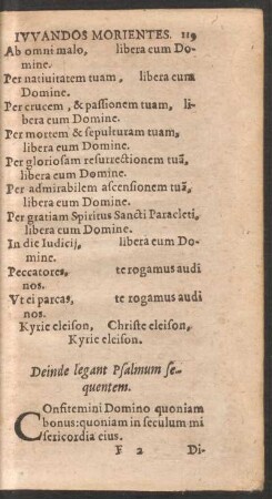 Deinde legant Psalmum sequentem.