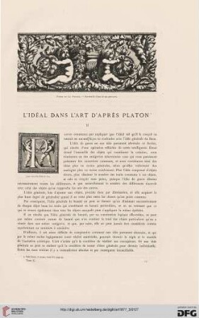 3: L' idéal dans l'art d'après Platon, [2]