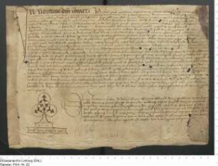 Notariatsinstrument das Zisterzienserkloster Gottesthal betreffend