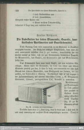 Fig. 13. Holzkasten mit Blech beschlagen