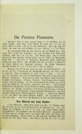 Die Provinz Pommern