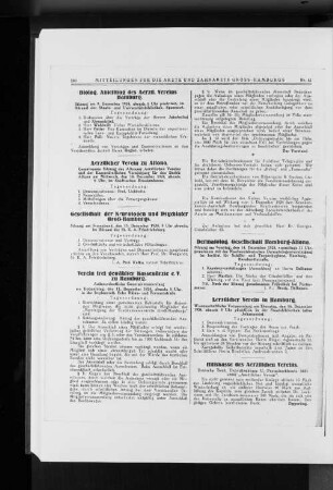Biolog. Abteilung des Aerztl. Vereins Hamburg.