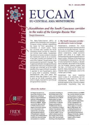 Kazakhstan and the South Caucasus corridor in the wake of the Georgia-Russia War