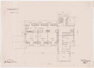 Wohnhaus Dr. Werner, Stuttgart: Grundriss OG 1:100