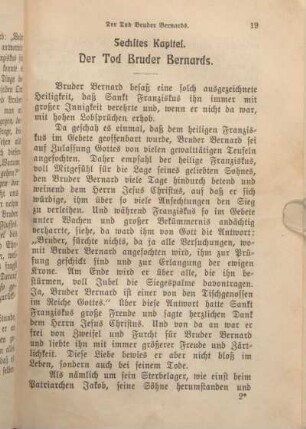Sechstes Kapitel. Der Tod Bruder Bernards.