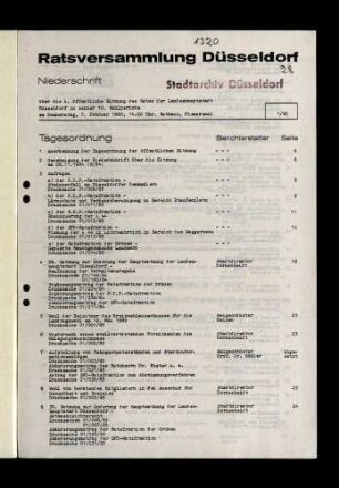 Rat öffentlich und nicht öffentlich