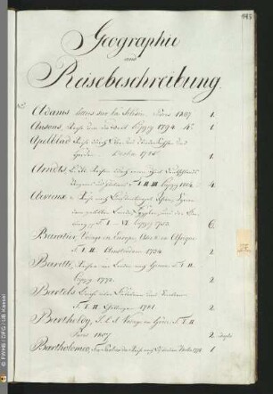 Geographie und Reisebeschreibung