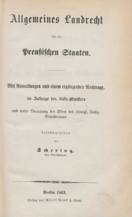 Abth. 1, Theil 2, Bd. 2 = Bd. 4: [Titel 9 - 19] : mit Anmerkungen und einem ergänzenden Nachtrage