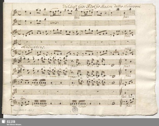 Leucippo. Excerpts - Mus.2477-F-120,1 : S, strings, bc
