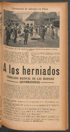 Ceremonia de salvajes en París
