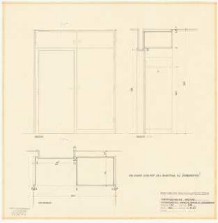 Evangelisches Gemeindezentrum, Herford: Kindergarten: Wandschrank 1:10