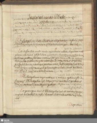 Institutiones Philosophicae