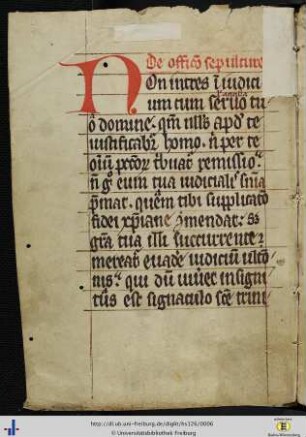 [1v - 26r] Officium sepulturae.