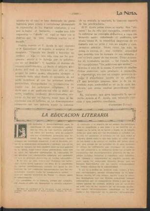 La educación literaria