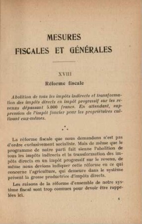 Mesures Fiscales Et Générales