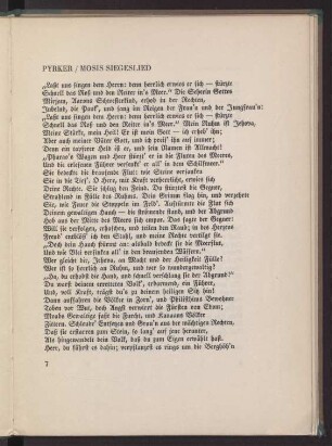 Pyrker: Moses Siegeslied