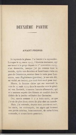 Deuxième partie
