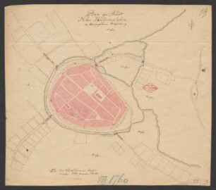 Plan der Stadt Neu Haldensleben im Herzogthum Magdeburg