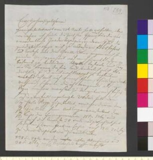 Brief von Reiffenstein, Johann Friedrich an Goethe, Johann Wolfgang von