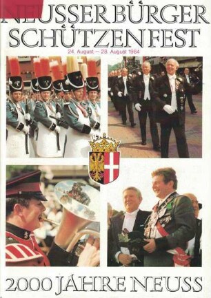 Festheft Schützenfest Neuss 1984