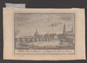 Dresden, Ansicht der Dresdner Brücke