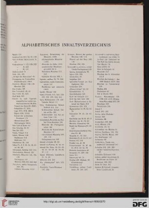 Alphabetisches Register