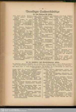 Vereidigte Sachverständige