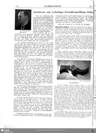 Nachwort zur Lehrlings-Zwischenprüfung 1938/39