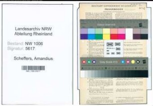 Entnazifizierung Amandius Scheffers , geb. 28.11.1912 (Schuhmacher)
