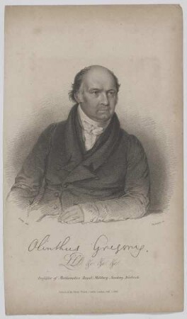 Bildnis des Olinthus Gregory