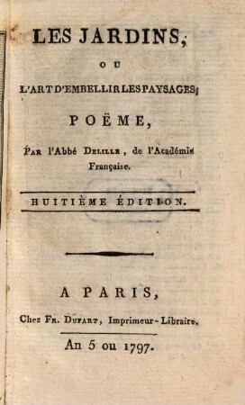 Les Jardins : Poème