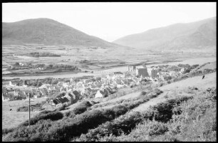 Cahirciveen: Blick auf die Stadt, vom Berg