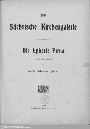 Pirna: Die Ephorie Pirna