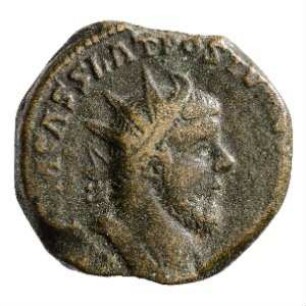 Münze, Sesterz, 259 - 268 n. Chr.