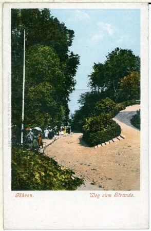 Rügen. Göhren auf Rügen, Weg zum Strand