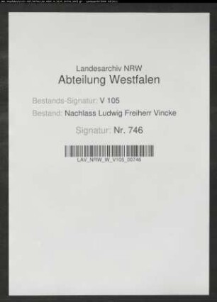 32 Briefe des Sohnes Carl Vincke (31 Briefe) und seiner Gattin Louise Vincke geb. von Biel (1 Brief)