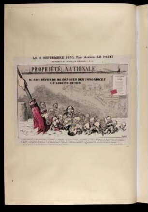 Le 4 Septembre 1870, par Alfred Le Petit. Supplément du Journal "La Charge".- N° 10