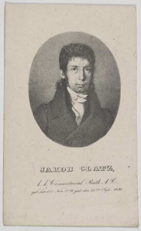 Bildnis des Jakob Glatz