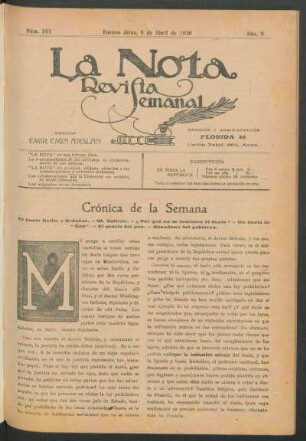 Crónica de la semana