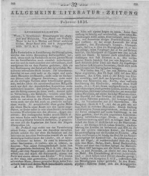 Prokesch-Osten, A.: Erinnerungen aus Aegypten und Kleinasien. Bd. 1-2. Wien: Armbruster 1829-30