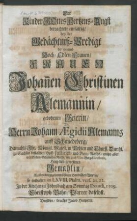 Der Kinder Gottes Hertzens-Angst