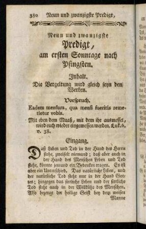 380-393, Neun und zwanzigste Predigt