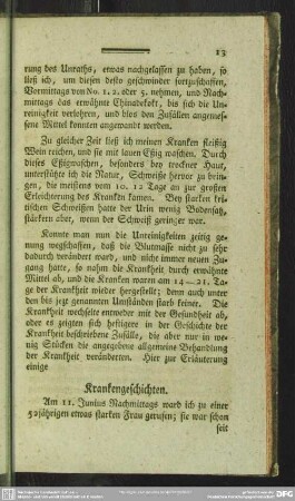 Krankengeschichten
