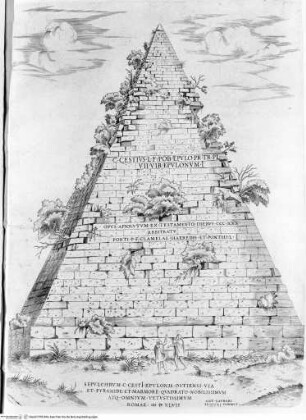 Speculum Romanae Magnificentiae, Rom, Pyramide des Cestius