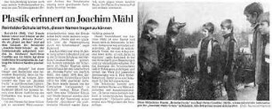 Plastik erinnert an Joachim Mähl